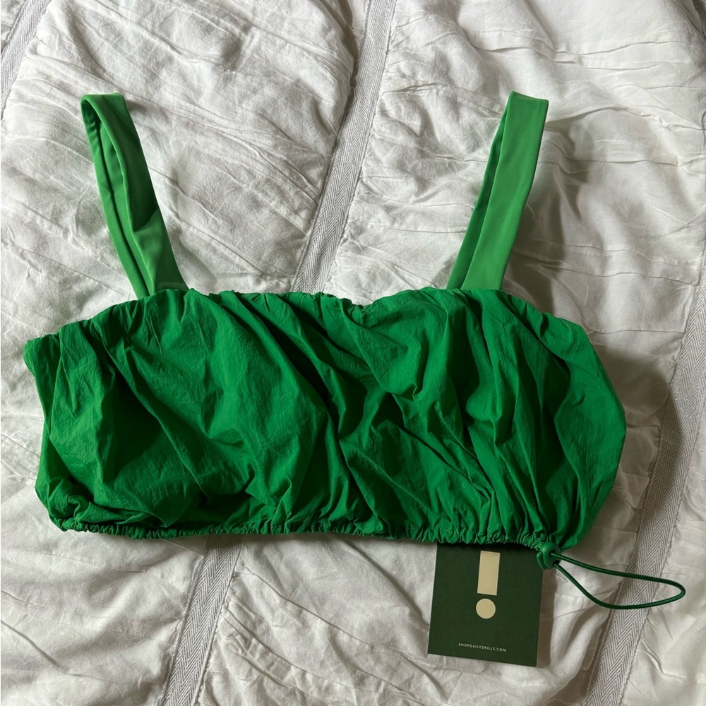 DD bubble bra in kelly green